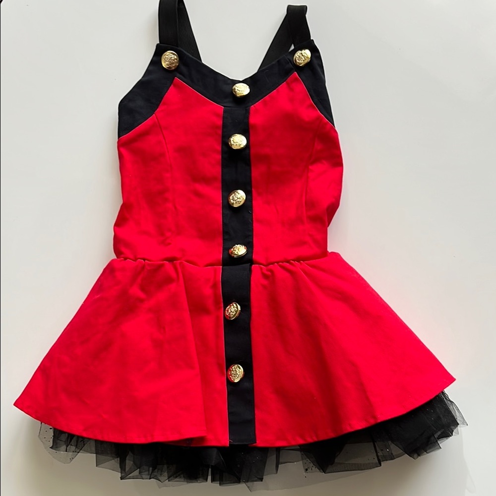 Red and Black Kids Dance Costume